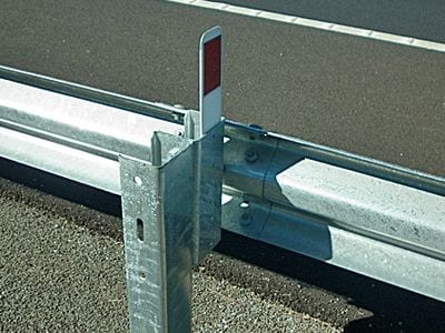 w beam guardrail with c post
