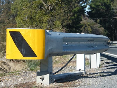 end terminal installed at the corner road