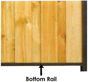 bottom rail paling fence