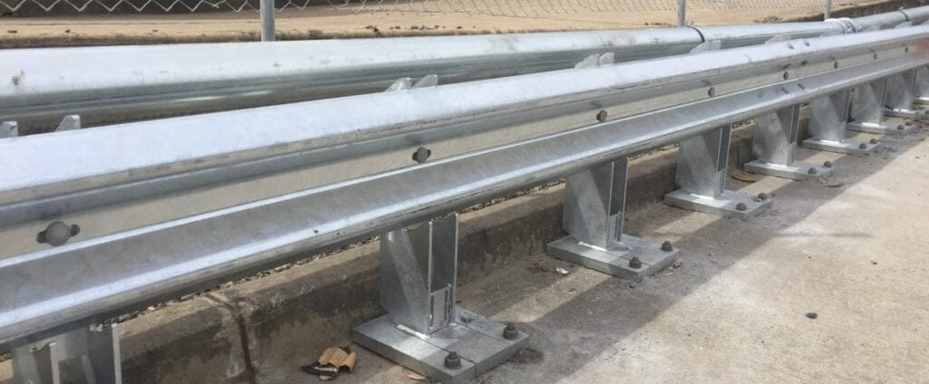 rhino stop 240 car park barrier installed