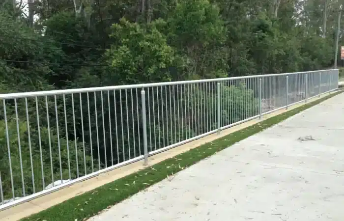 Double Handrail System installed around footpath