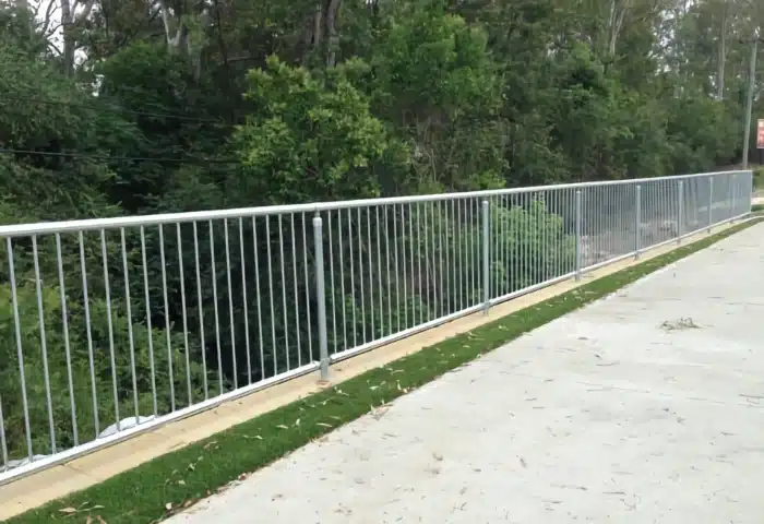 Double Handrail System installed around footpath
