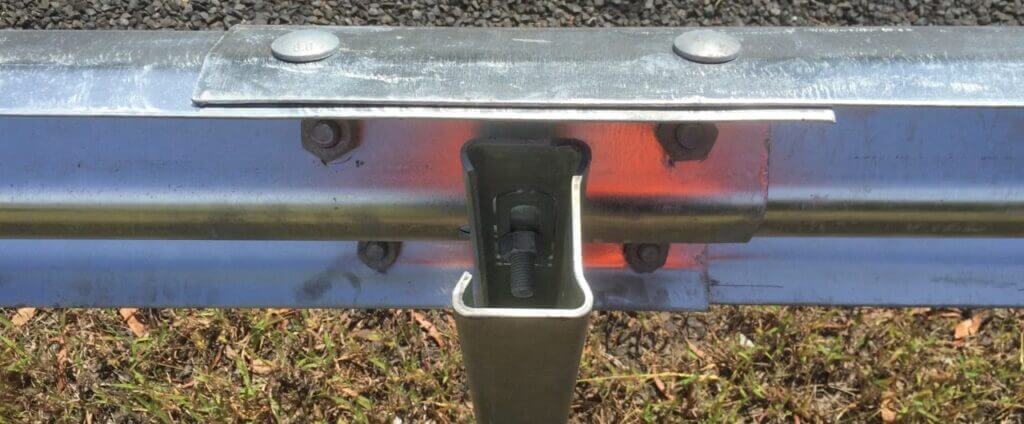 RAMSHIELD Guardrail system on the side of a road