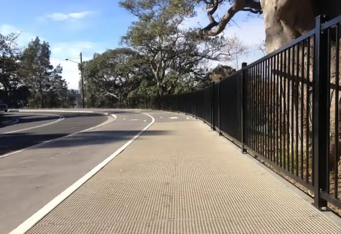 Pedestrian Fencing installed roadside