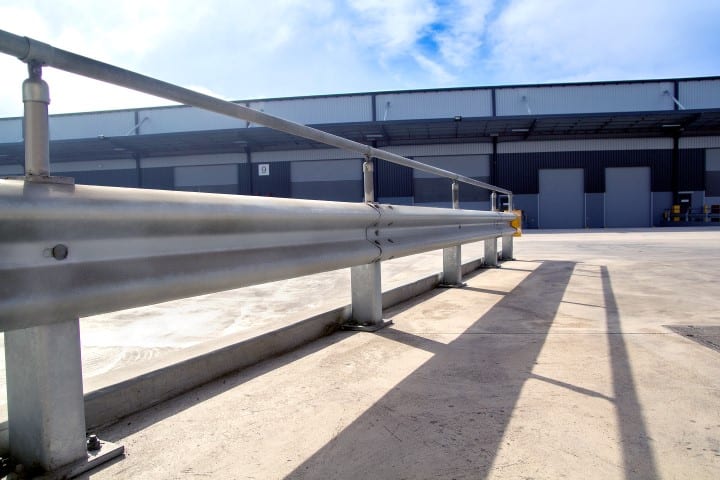 Warehouse barriers installed as car park vehicle barriers
